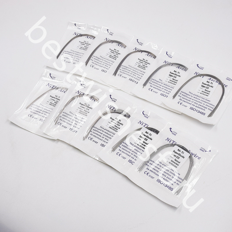 Super Elastic NITI Ortho Arch Wire Round Natural Upper Lower 012 014 016 018 020