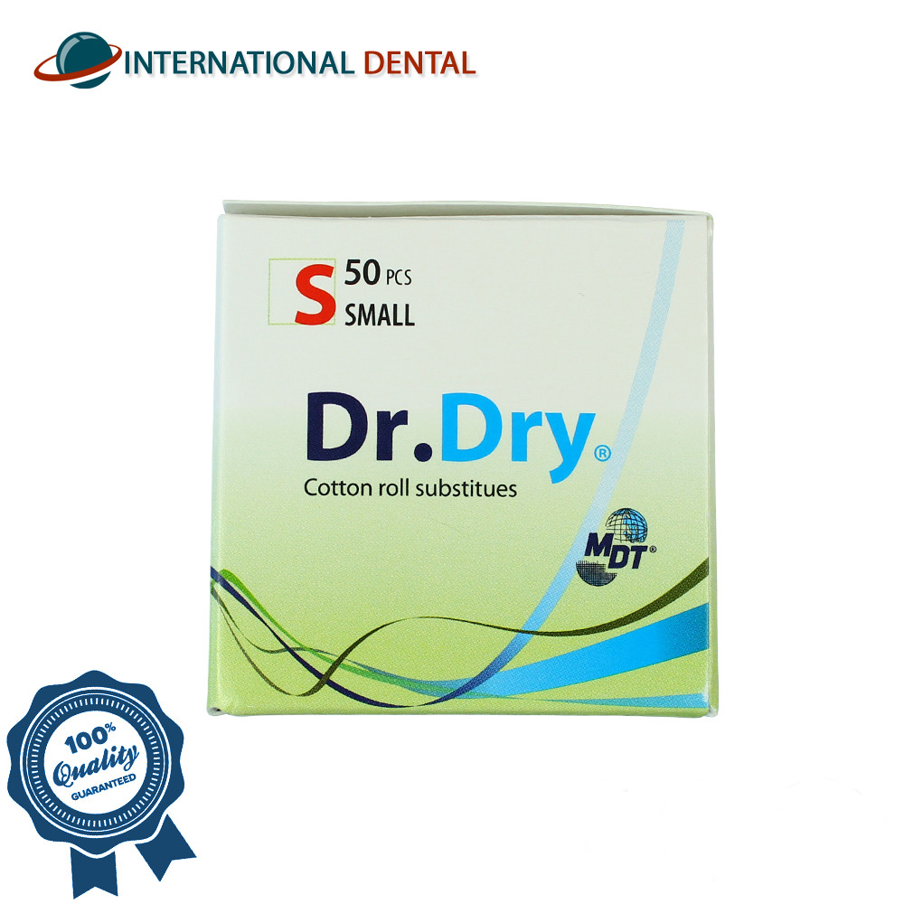 Dental MDT Dr.Dry Cotton Comfortable Roll Substitute Thin Pads 50pcs Hygienic