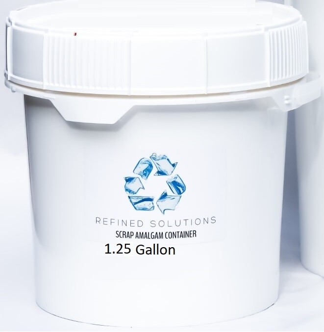 Scrap Amalgam 1.25 Gallon Recycle Bucket | Medical Dental Waste Disposal Program