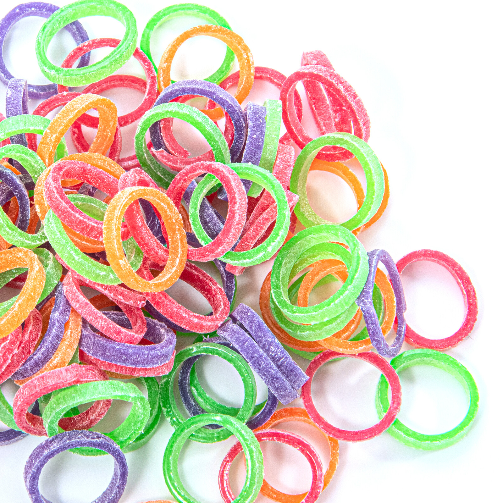 100/PK Dental Orthodontic Intraoral Elastic Rubber Bands Neon Light/Medium/Heavy
