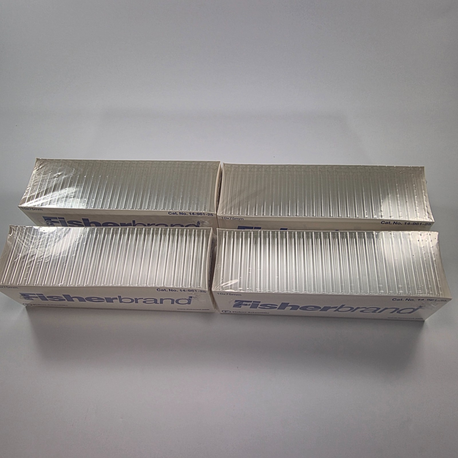 Lot of 4 Fisherbrand 14-961-25 Disposable Culture Tubes 10x75mm Cat No 14-961-25