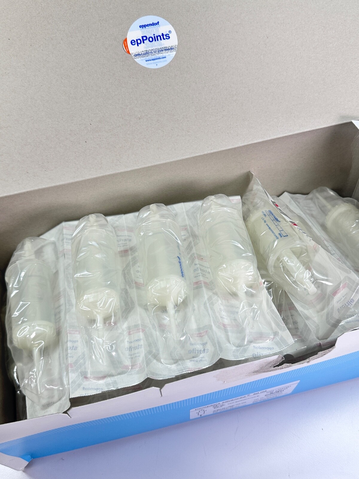 NEW SEALED Eppendorf Pipette Tips Combitips Advanced 50 ml Case of 24 Tips