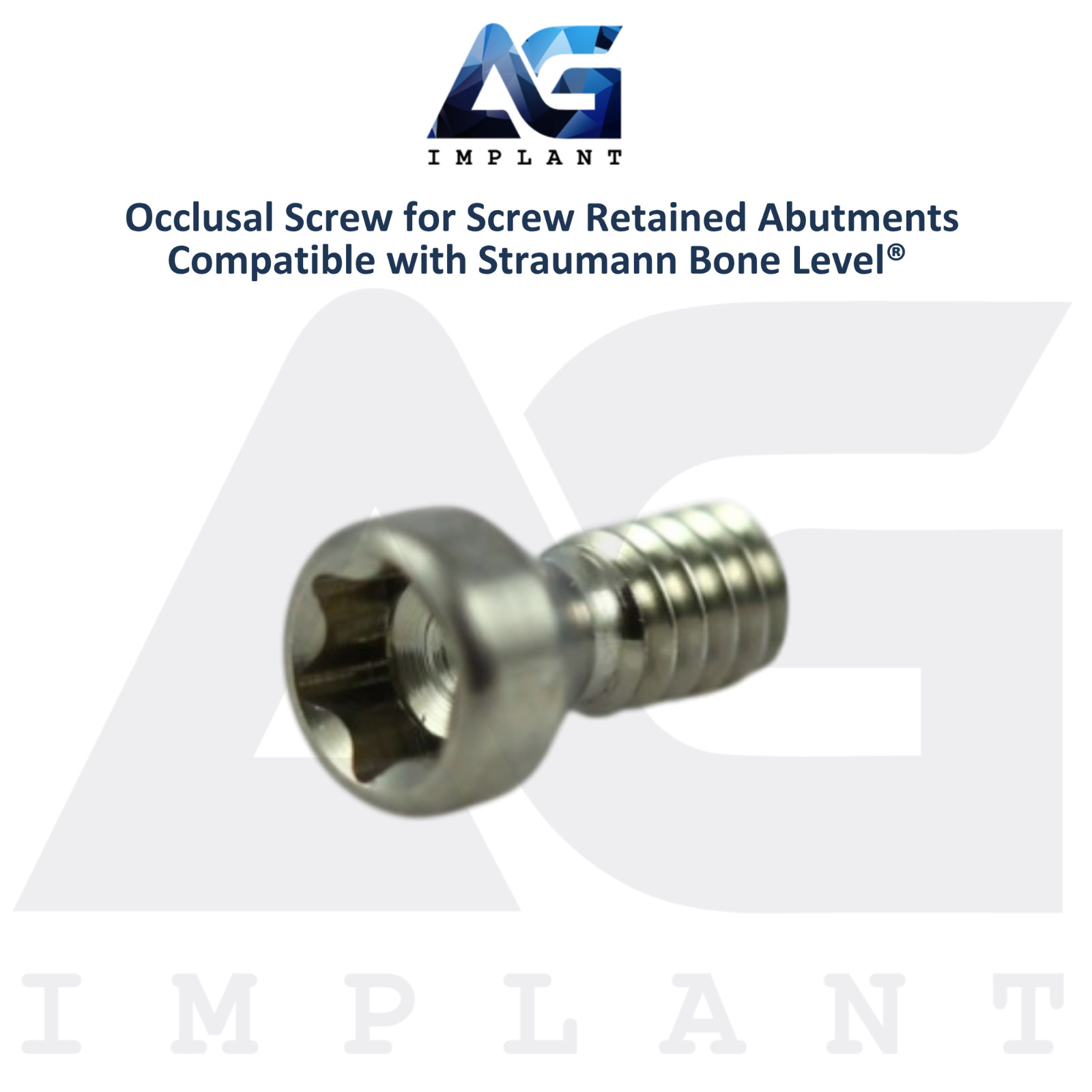 10 Titanium Screw Retained Prosthetics Straumann B0ne Level® Compatible 3.7mm