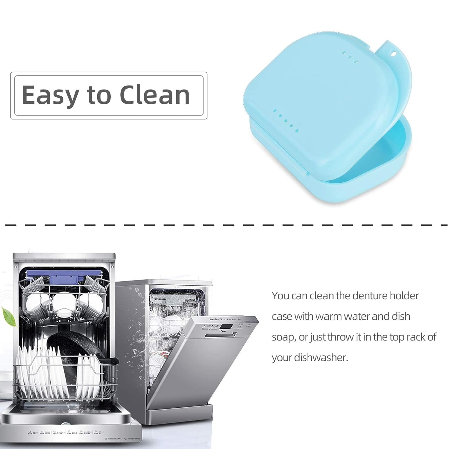 High-Quality Orthodontic Retainer Case with Vent Holes – Easy to Clean & Carry