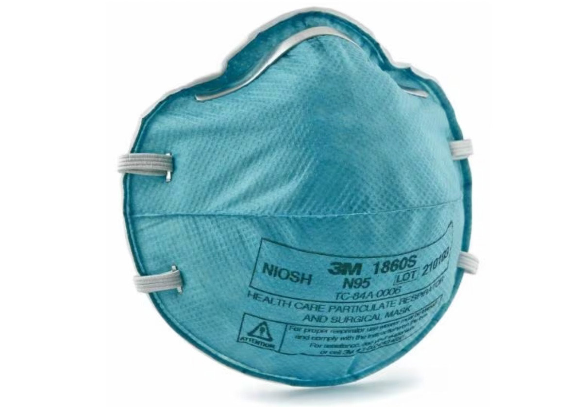 3M 1860S N95 NIOSH SMALL Face Mask Particulate Respirator 20/box EXP 02/2026