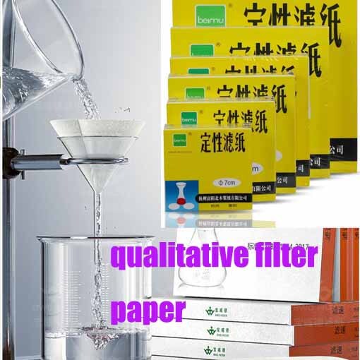 100pcs Lab flask Chemistry Filter paper glassware Filtration Qualitative