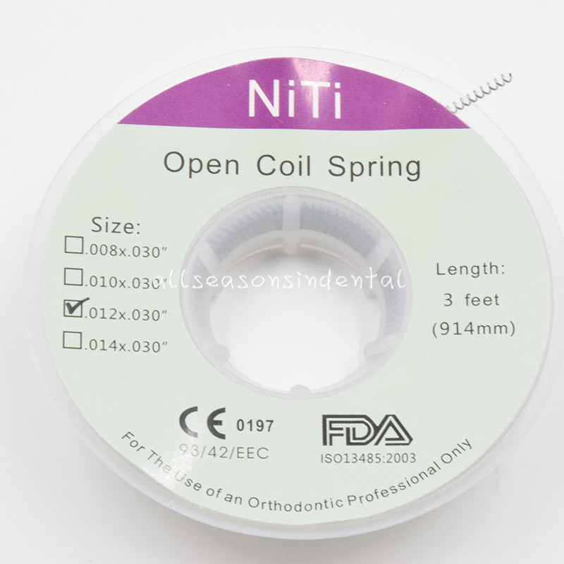 1 Pcs Dental Orthodontic Niti Open Coil Springs 914mm /3 Feet Dia.012*030” inch