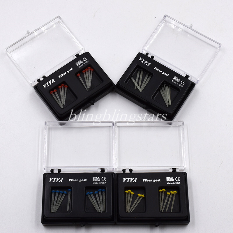 100*Dental Fiber Post Glass Quartz Teeth Restorative 1.0 1.2 1.4 1.6 1.8mm Posts