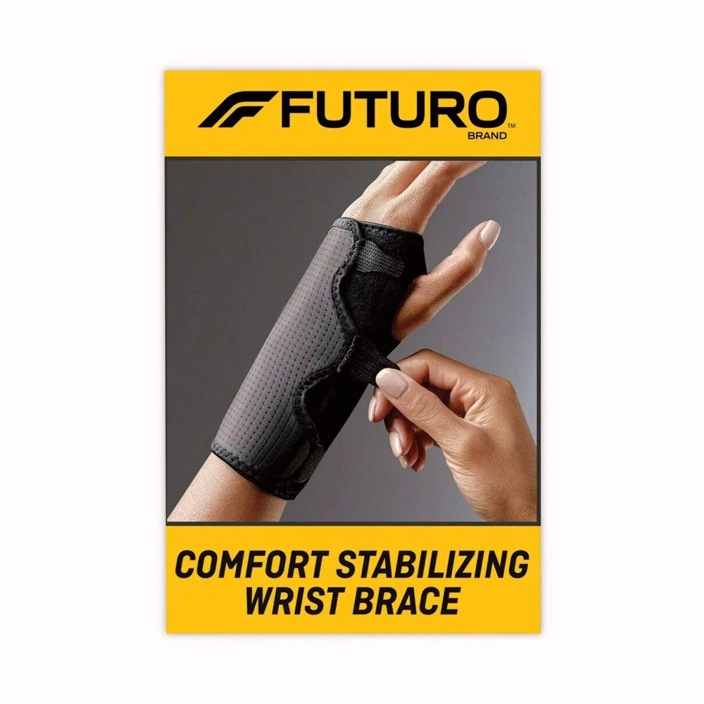 FUTURO 10770EN Adjustable Reversible Splint Wrist Brace – Black New