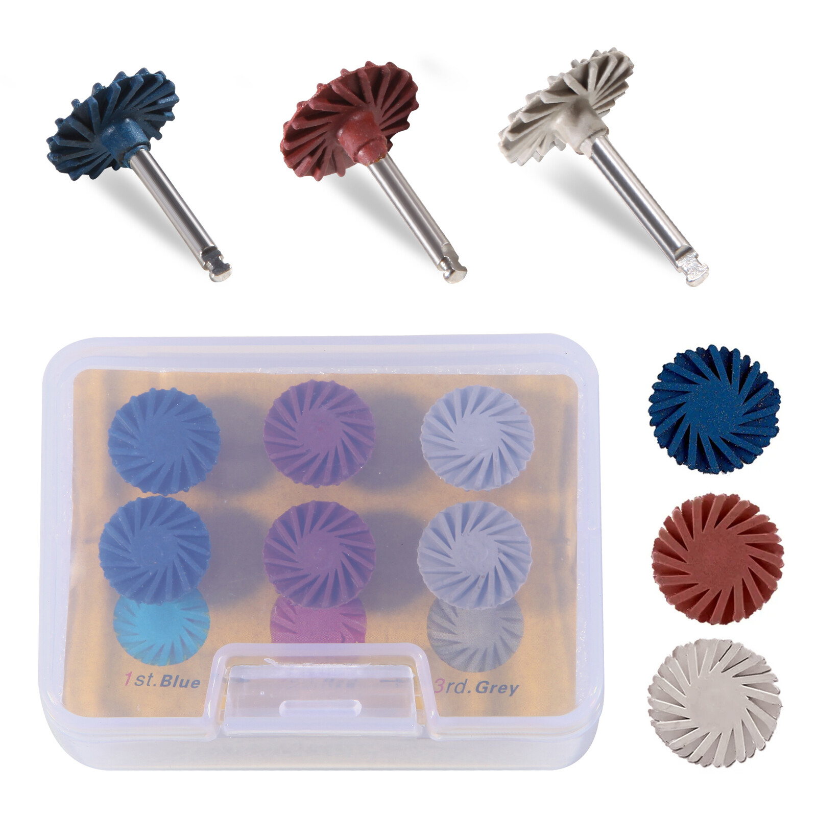 Dental Composite Polishing Wheel Discs Burs Kit RA 2.35mm 6pcs/pack st