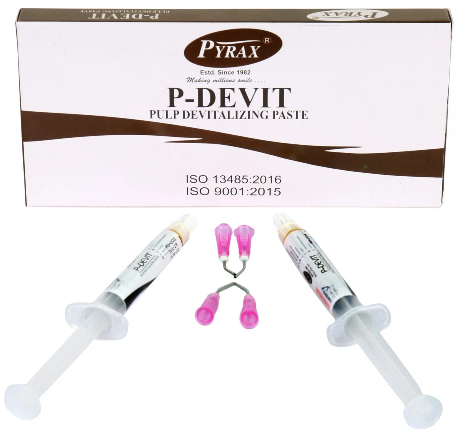 Pyrax P-DEVIT Pulp Devitalizing Paste 2 x 3gm Syringe Pack (Like Voco Depulpin)