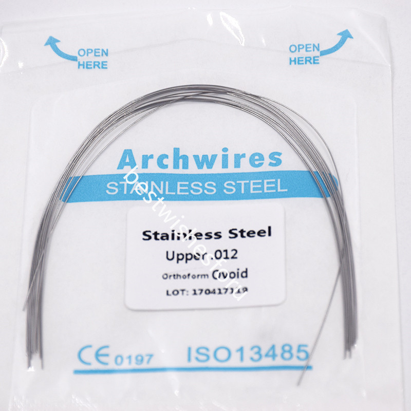 10 Pcs Dental Orthodontic Arch Wire Oval Ovoid Form Stainless Steel (Round)