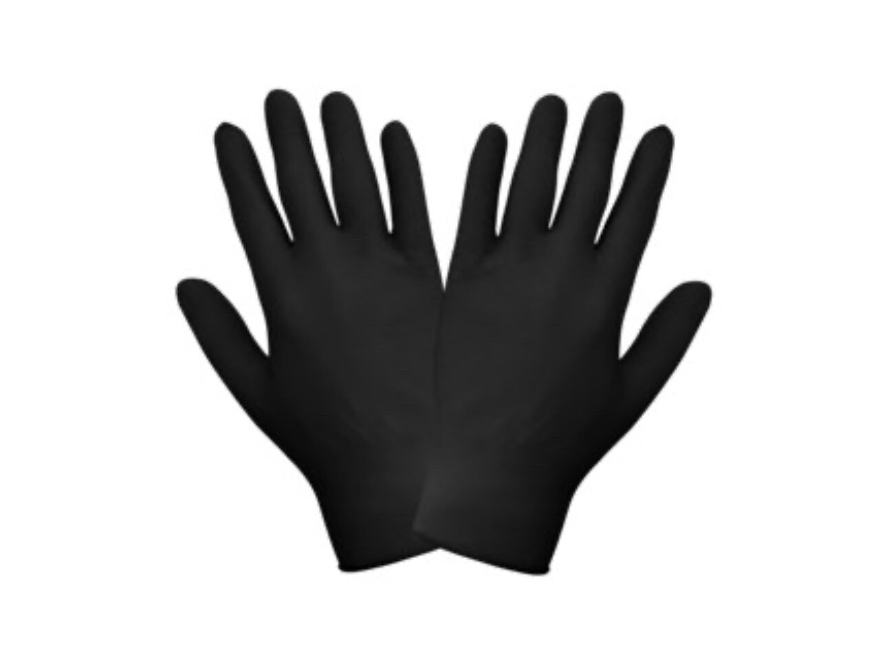 Global Glove 705BPF Black Nitrile PF Rough Finish 9.5” Size: XL (100 CT)