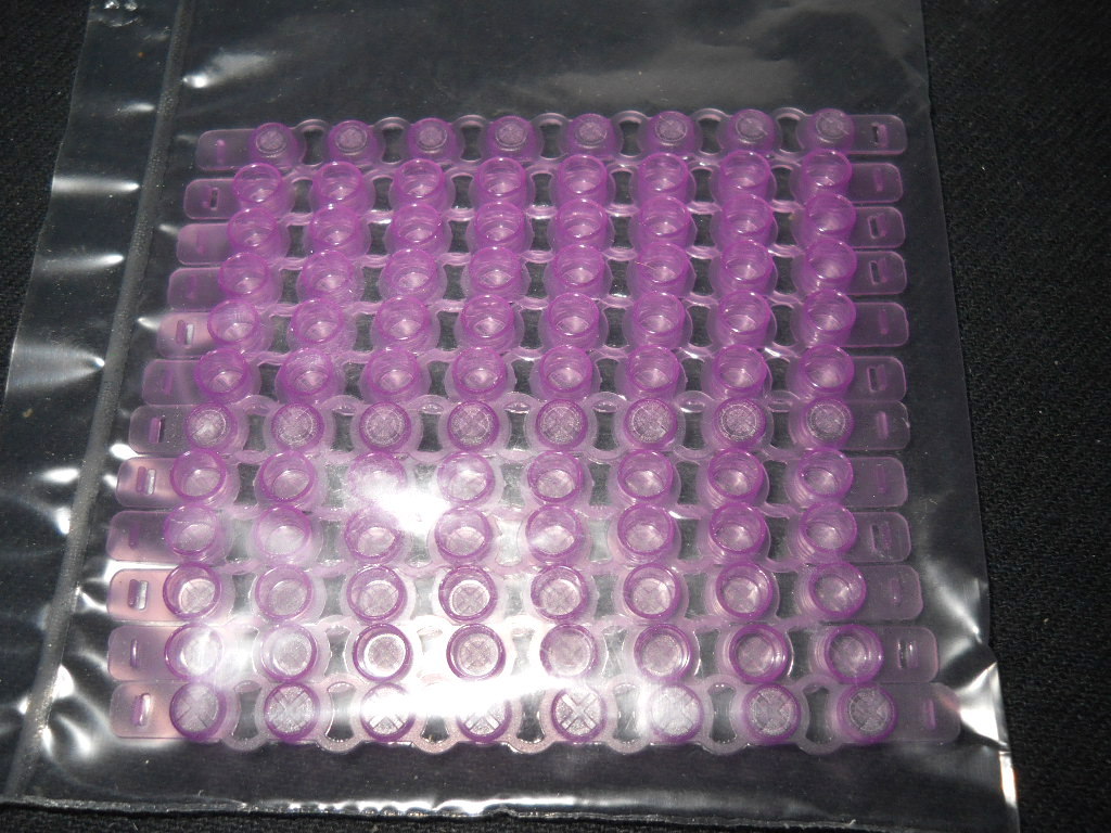 (108) Orochem Purple 0.2mL Pierceable 8-Cap Strips for PCR Plates, OT-0498