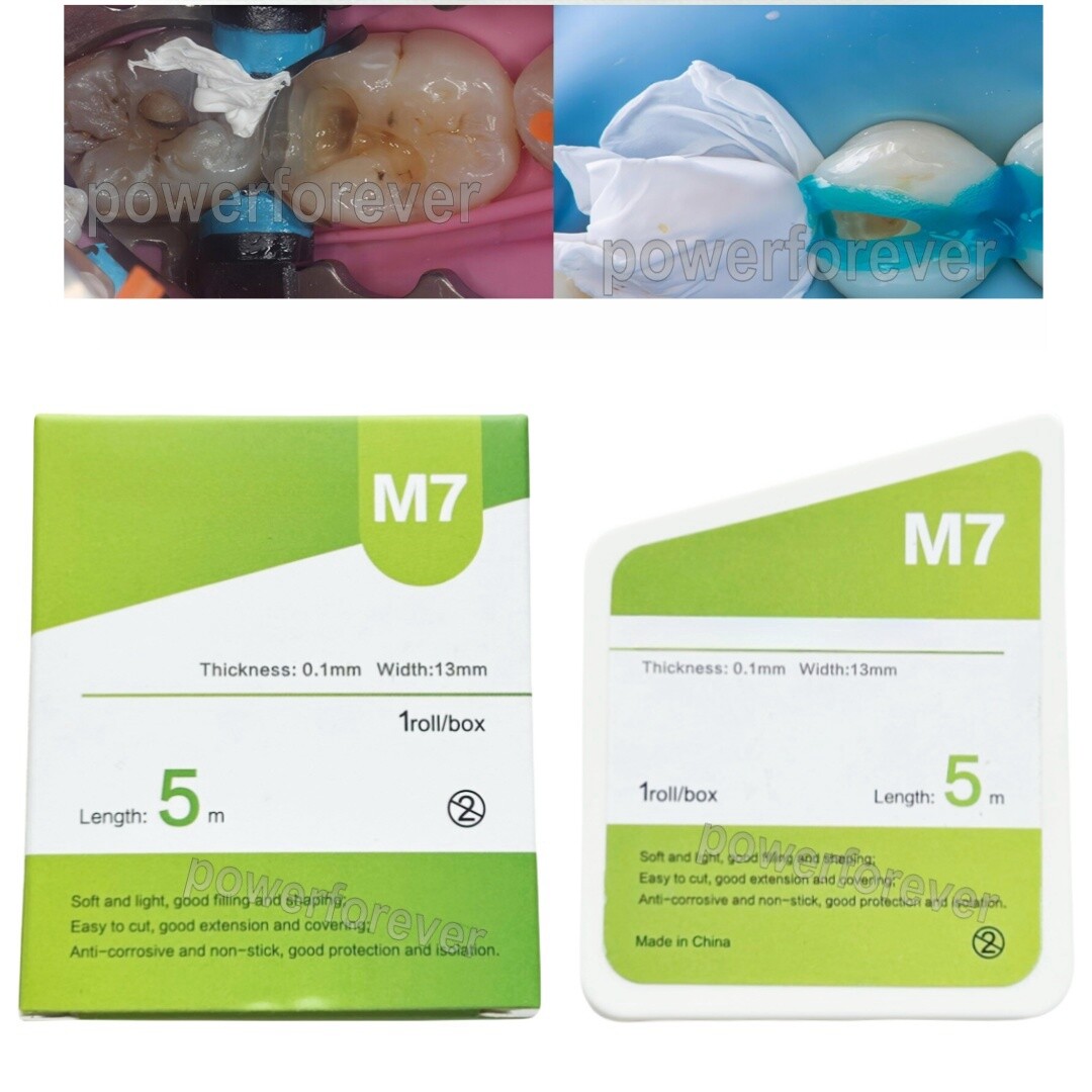 M7 Dental Teflon Matrix Bands PTFT Universal Matrices System White With Blade