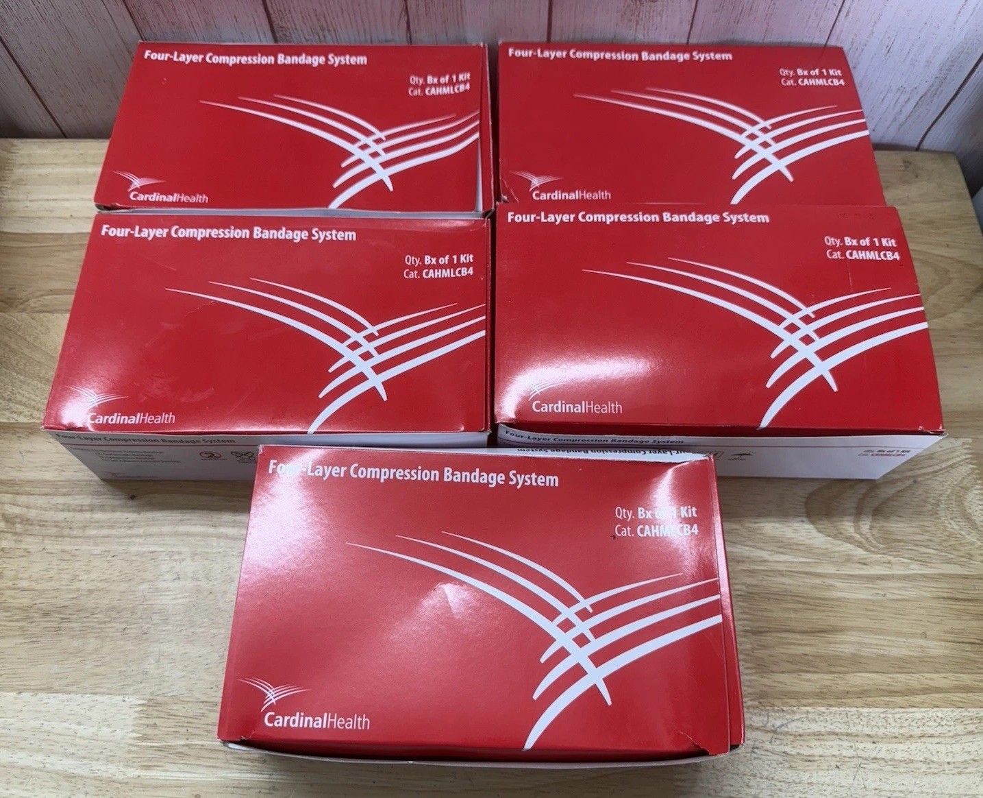 LOT 5x – Cardinal Health Four-Layer Compression Bandage System CAHMLCB4 NIB