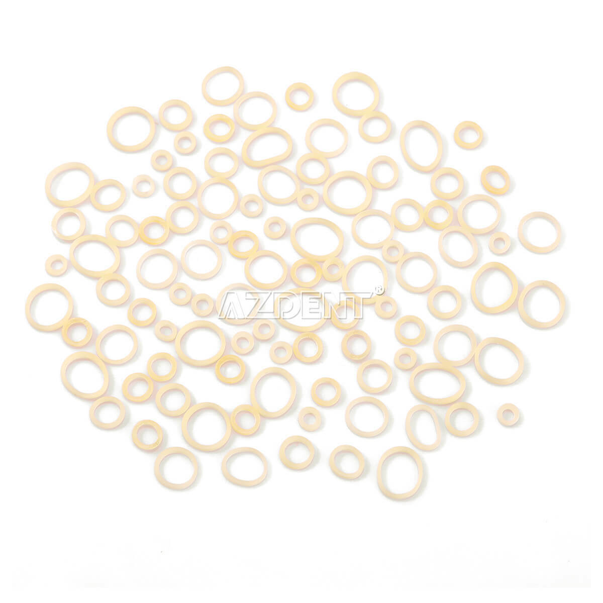 15 Sizes Dental Ortho Rubber Bands Elastics Latex Braces 3.5 /5.0 /6.5 OZ+ Tools
