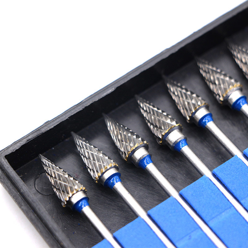 1Box Dental Lab Tungsten Carbide Bur Polisher Drill Cutter HP Shank M060GX 10pcs