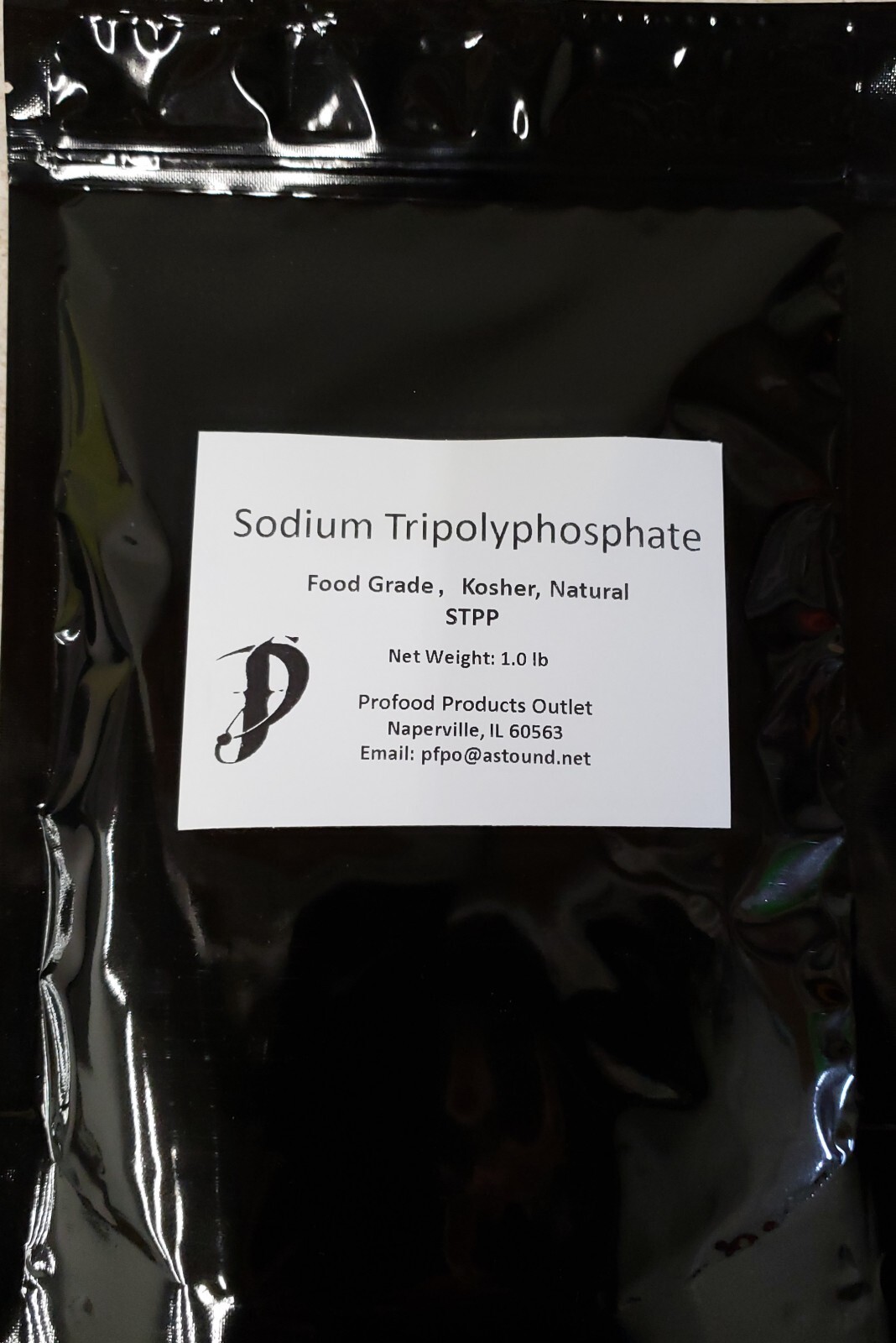 Sodium Tripolyphosphate Light (STPP), food grade, White Granular 1. LB in pouch