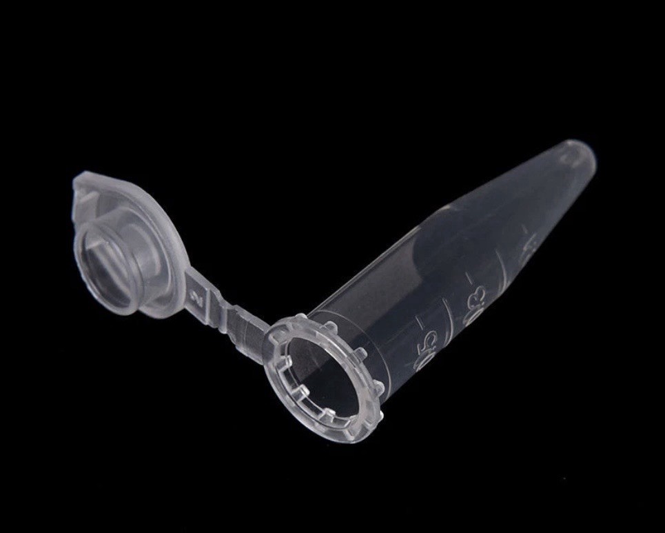 50X 0.5ml Lab Clear Micro Plastic Test Tube Centrifuge Vial Cap Container