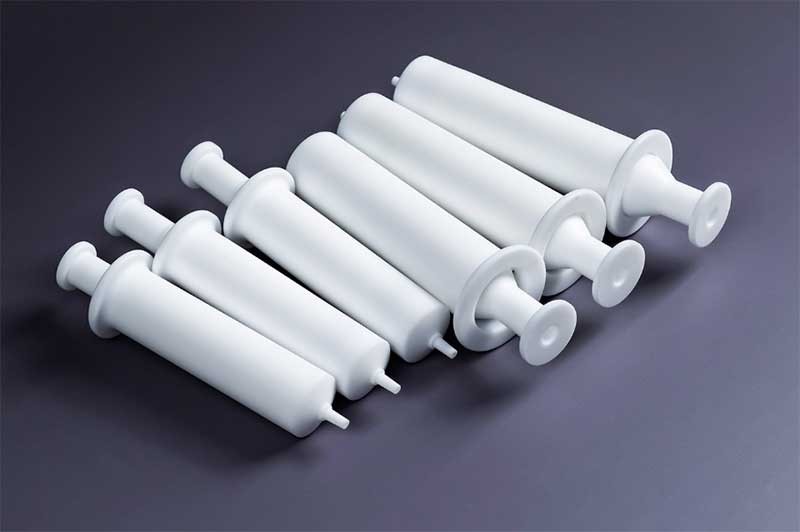Laboratory PTFE Syringe / Sampler Chemical Resistant High Precision 5–300ml
