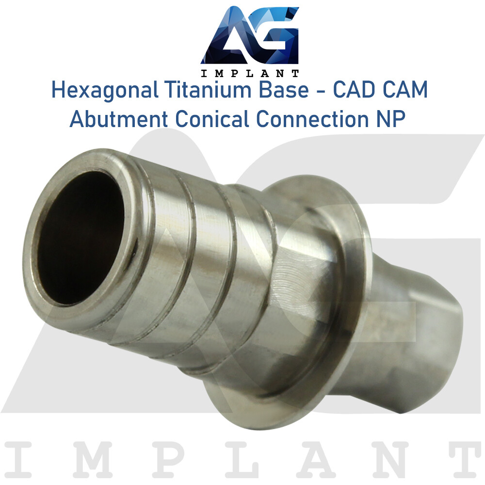 10 Hexagonal Titanium Base CAD/CAM NP Conical Connection Screw