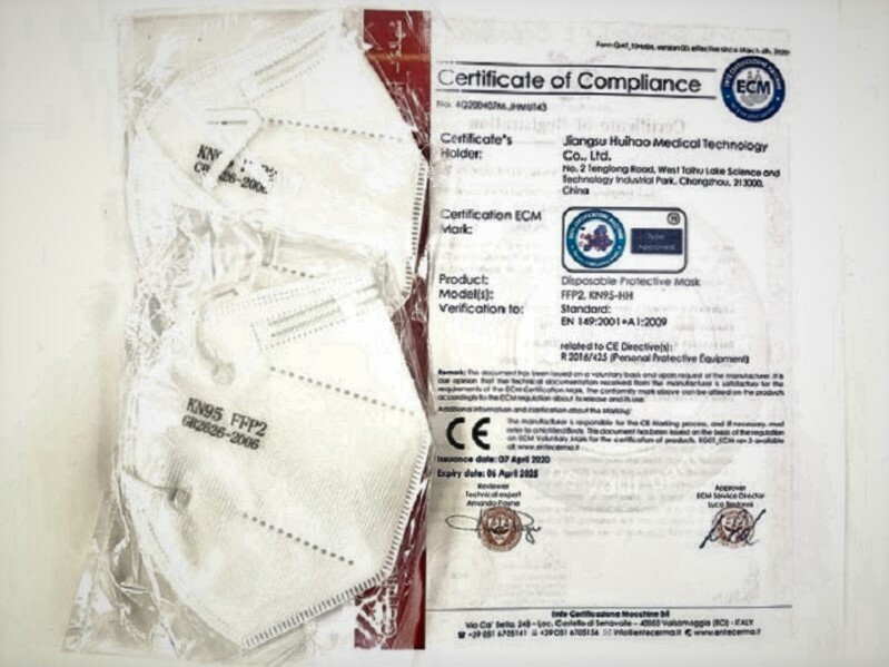 KN95 Safety Face Mask Protective 5 Layers Disposable CE EN149 Approved PK of 30