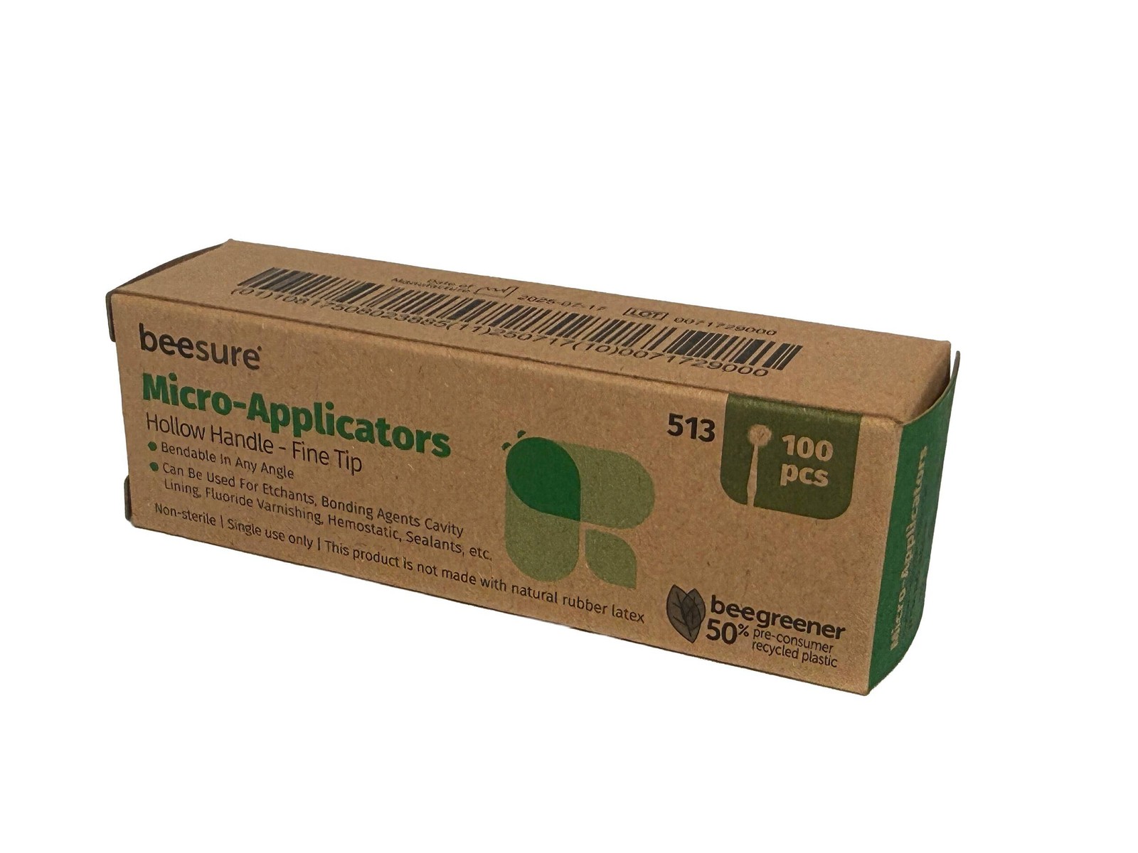 Cranberry BE513 BeeSure Hollow Micro Applicators Regular Tip 100/Pk