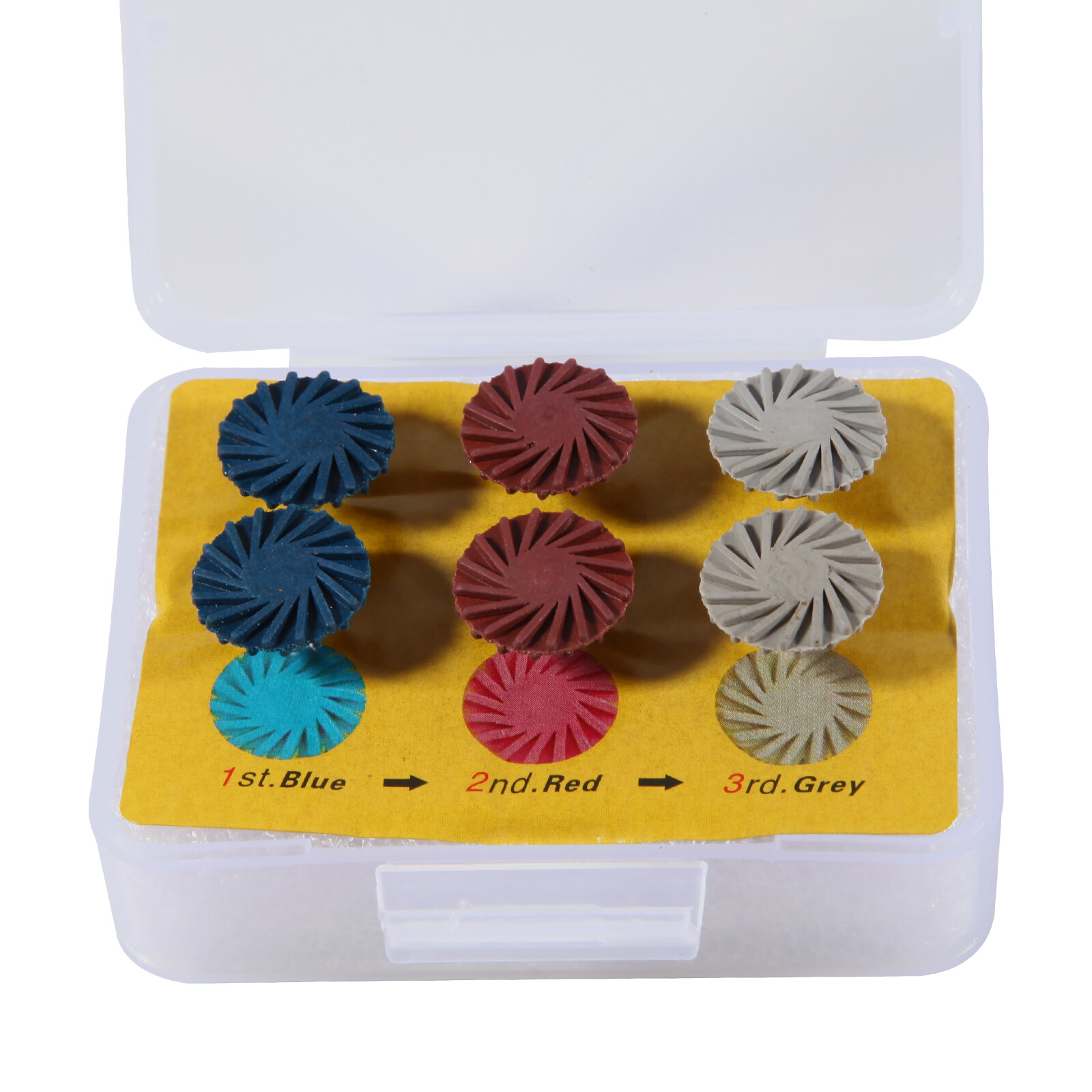 Dental Composite Polishing Wheel Discs Burs Kit RA 2.35mm 6pcs/pack st