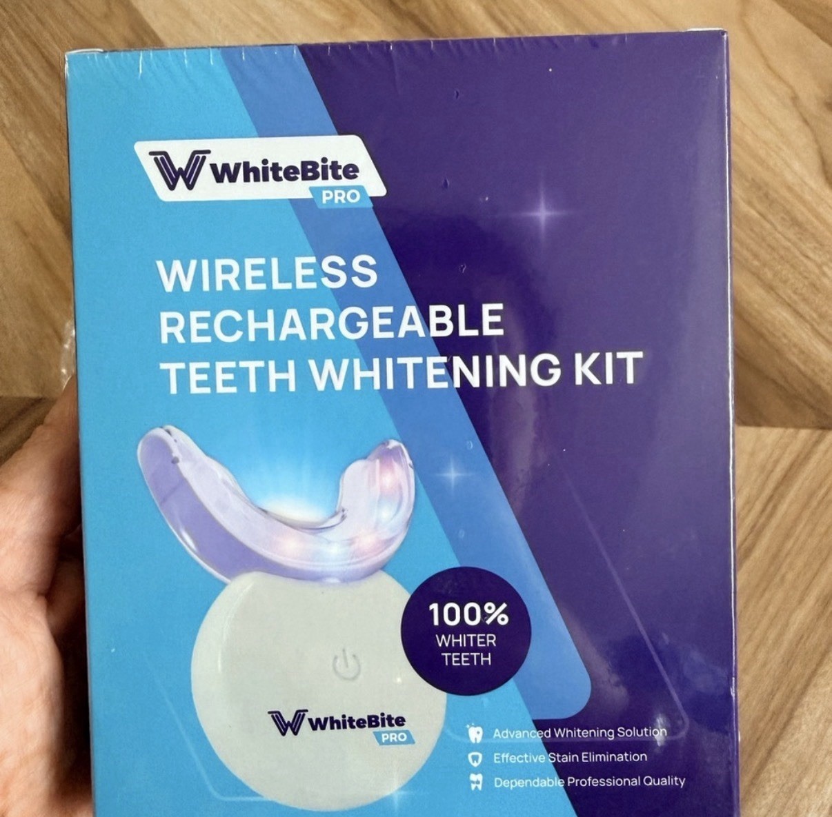 WhiteBite Pro Wireless Rechargeable Teeth Whitening Kit 32X LED Pens USB