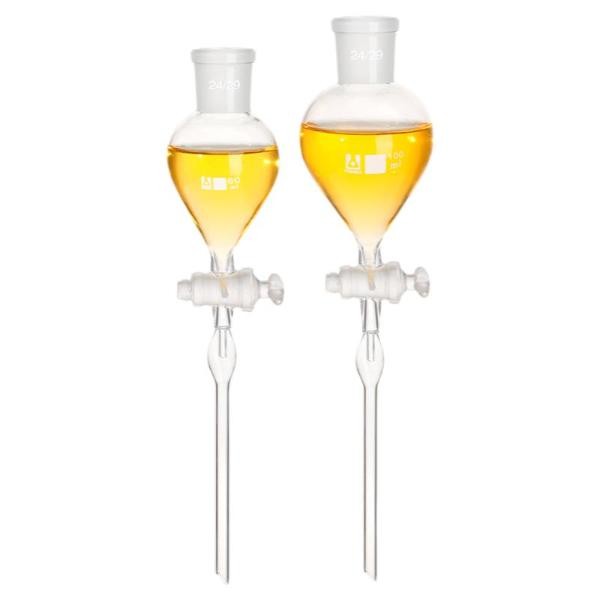 Secure Separation: 60ml-500ml Spherical Dropping Funnel – Chemistry Lab Tool