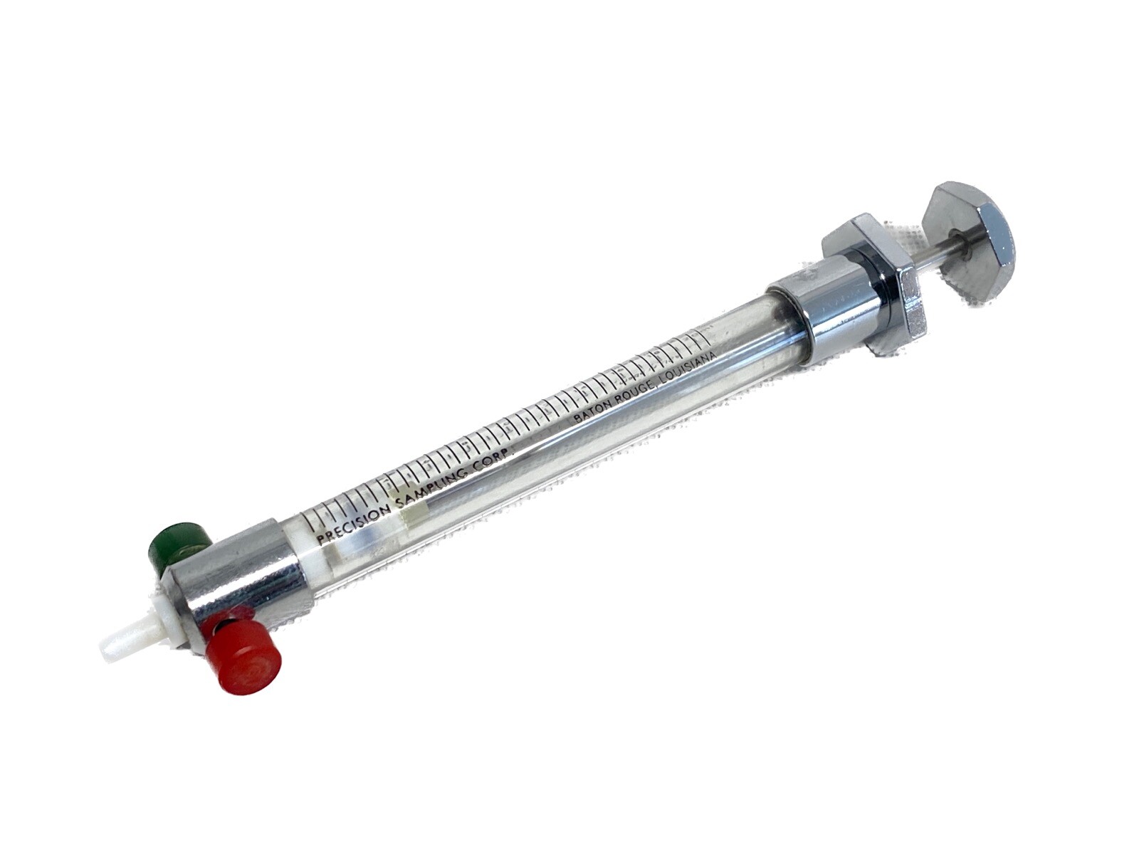 PRECISION 2.0mL Reusable Graduated Glass SomnoSuite Syringe w/ PTFE Slip Tip