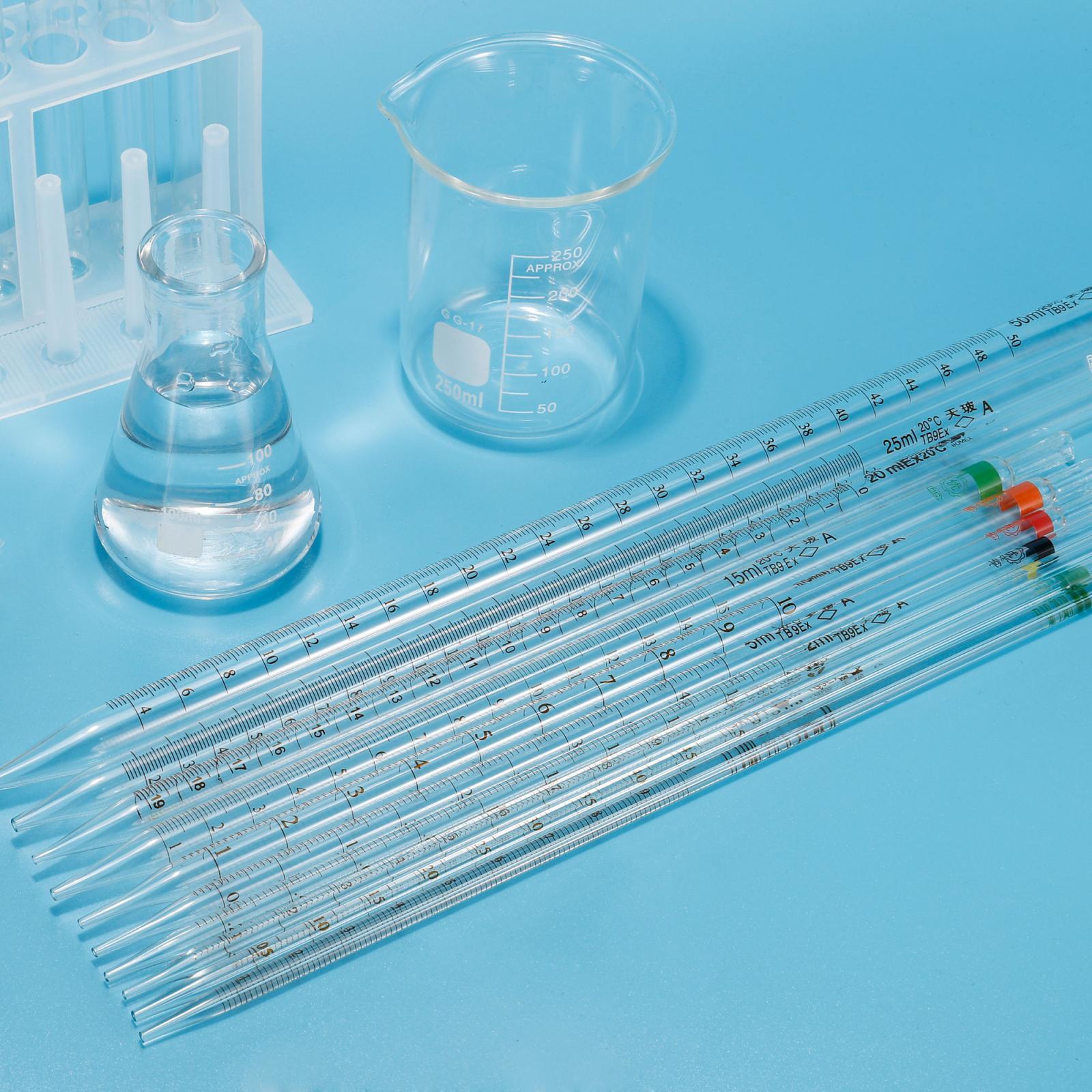 4 Pcs Graduated Dropper Pipettes 10ml Borosilicate Glass Pipette Clear
