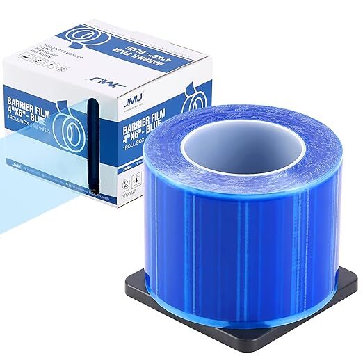 JMU Dental Tattoo Adhesive Roll Medical Barrier Film Tape 1200 Sheets 4″ x 6″