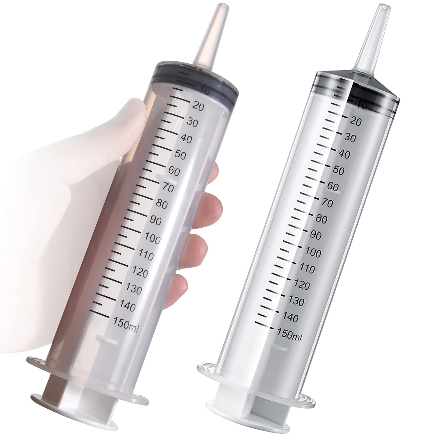 2 Pack Large Syringes (150 ML), Plastic Garden Industrial 150 ML