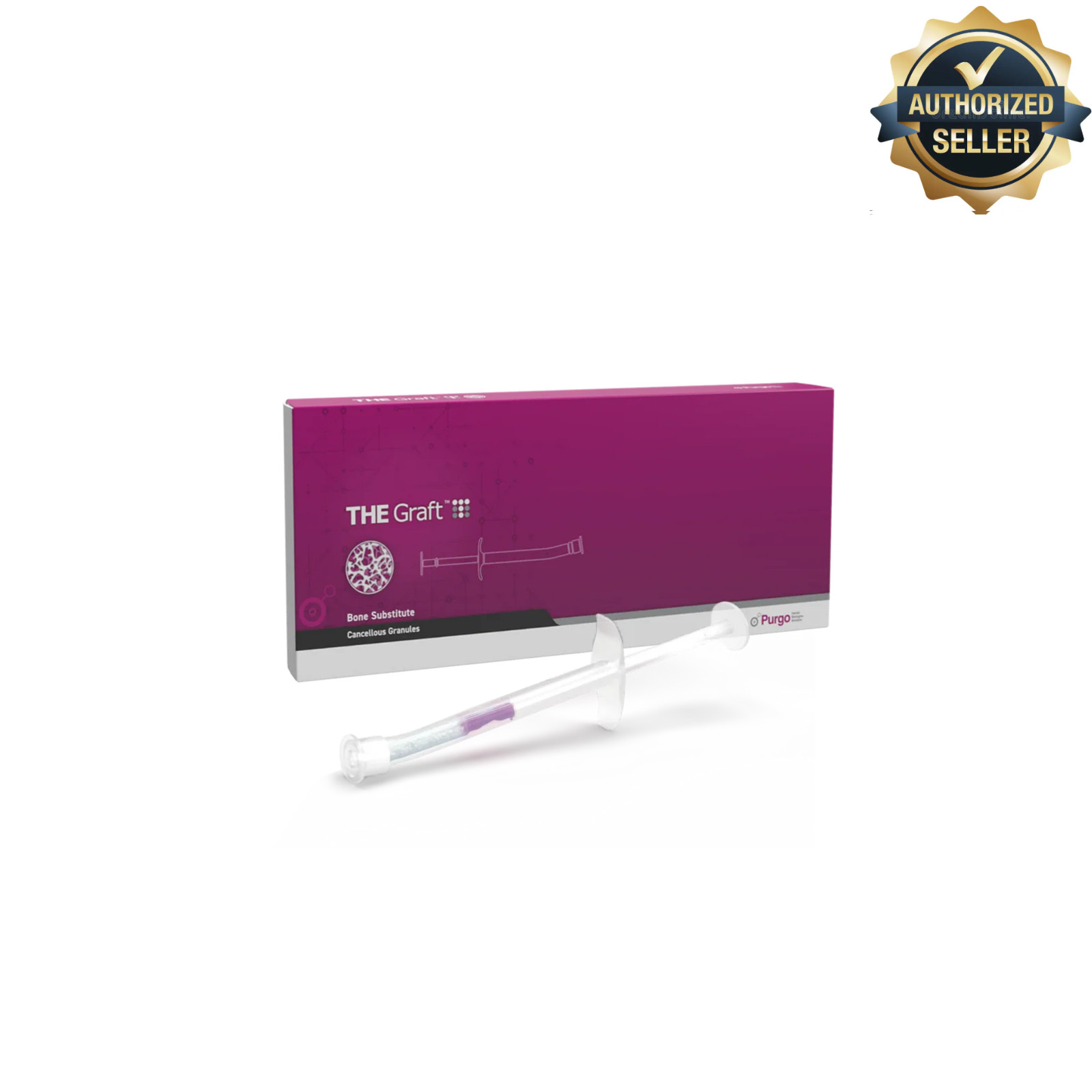 THE Graft Sterile Cancellous Granule, 0.25- 1.0mm, 0.25cc Syringe, 1/Pk #TG-AS25