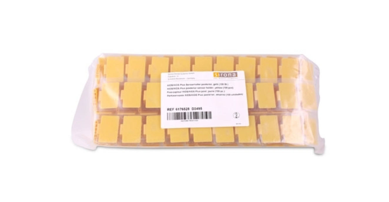 Sirona XIOS PLUS 100+ Intraoral Sensor Holder Tabs Bite Wing Yellow Bag