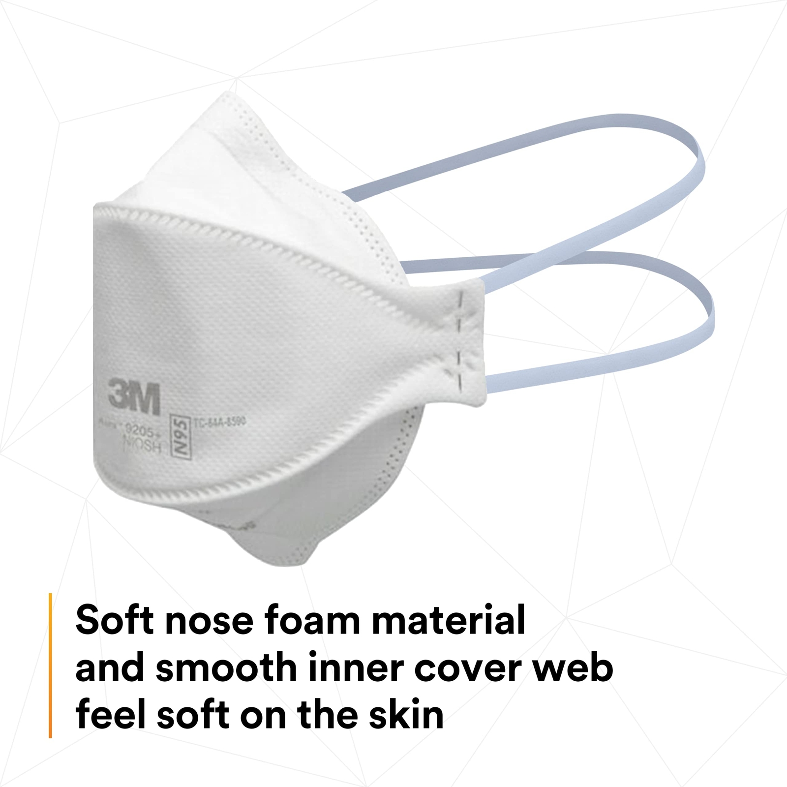 Case of 440 3M Aura 9205+ N95 NIOSH Approved Particulate Respirator Masks