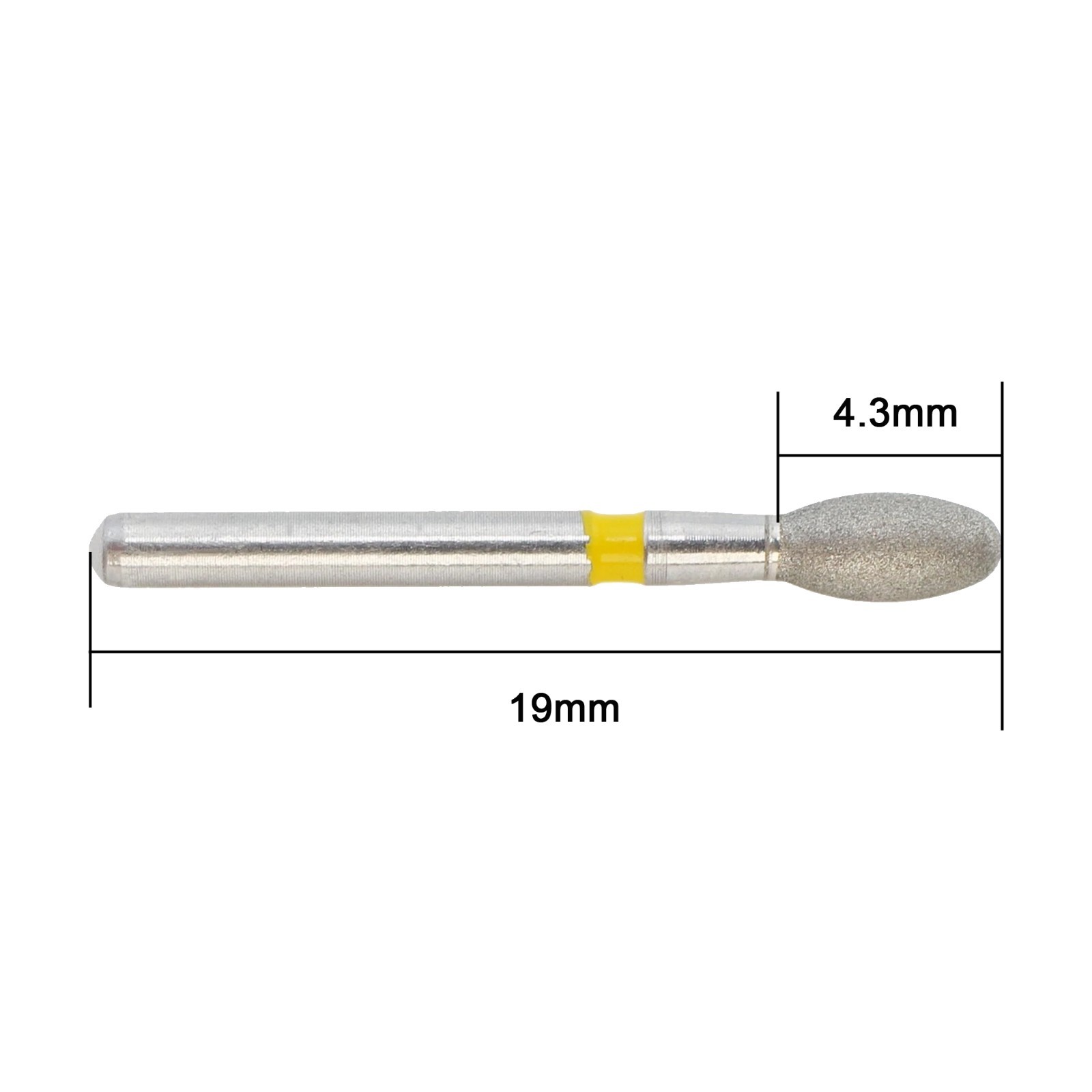 Dental Diamond Burs FG 379/023C 379/023XF Egg Football for High Speed Handpiece