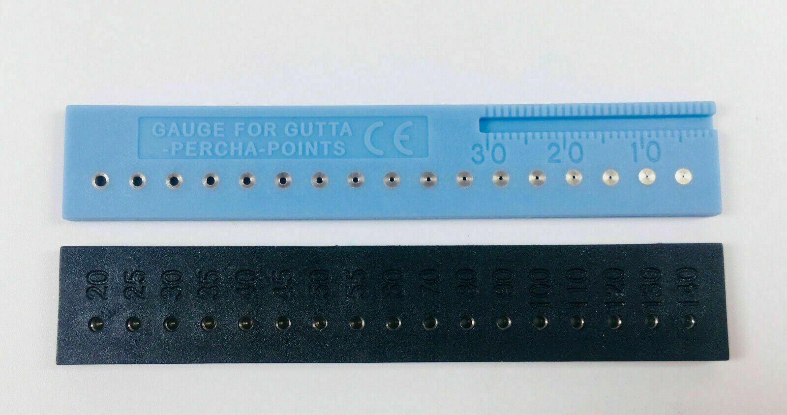 Dental Gauge Ruler Gutta Percha Point Endodontic Tool Autoclavable134℃ S.S Holes