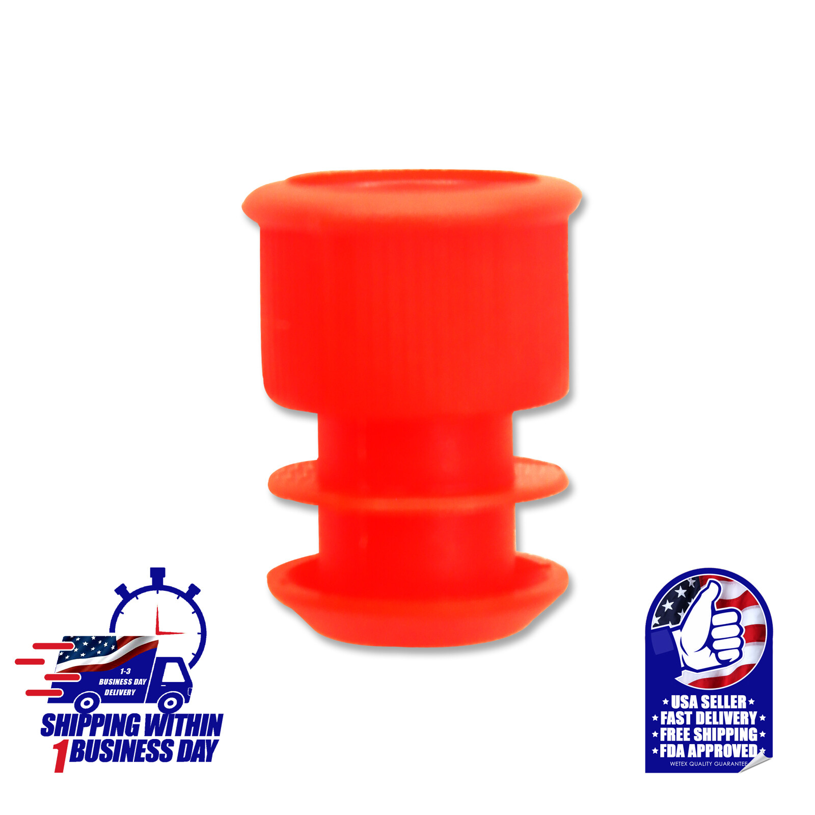 Test Tube Cap, 12mm/16mm, 12x75mm, 3 Colors, Red, Blue, and Clear