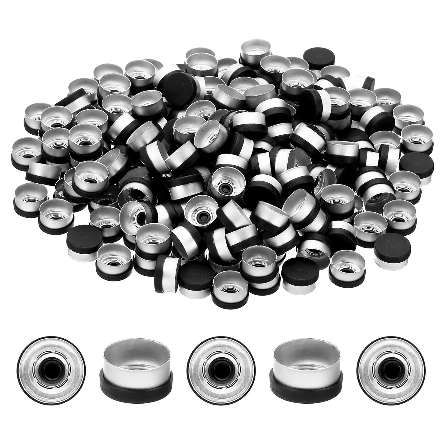 Versatile 13mm Flip Off Caps – 200 Pcs Seals for Essential Oils and More