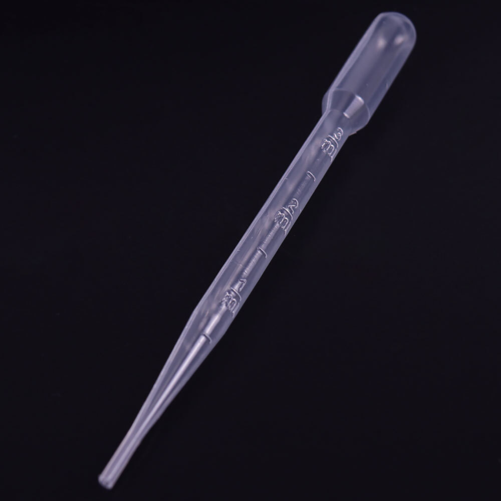 200pcs 3ml Disposable Plastic Eye Dropper Set Transfer Lab Graduated Pipettes