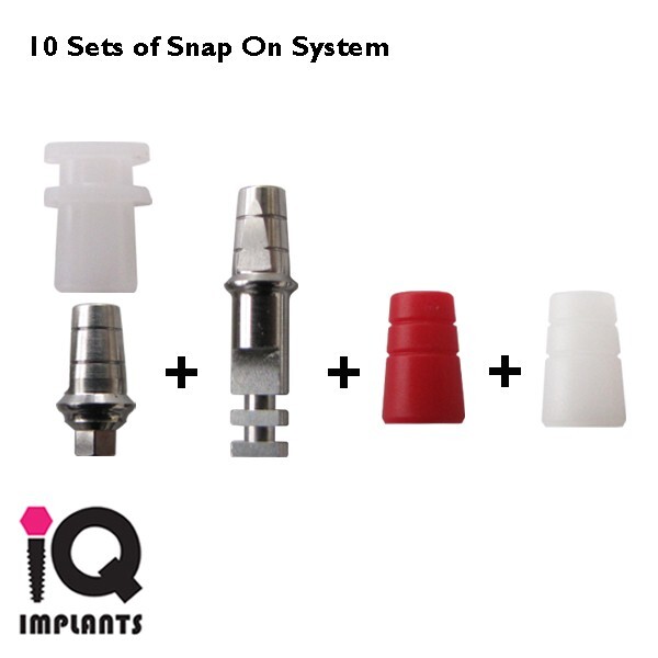 5 Sets of Snap On System Implant Dental Surgery Prosthetic Lab
