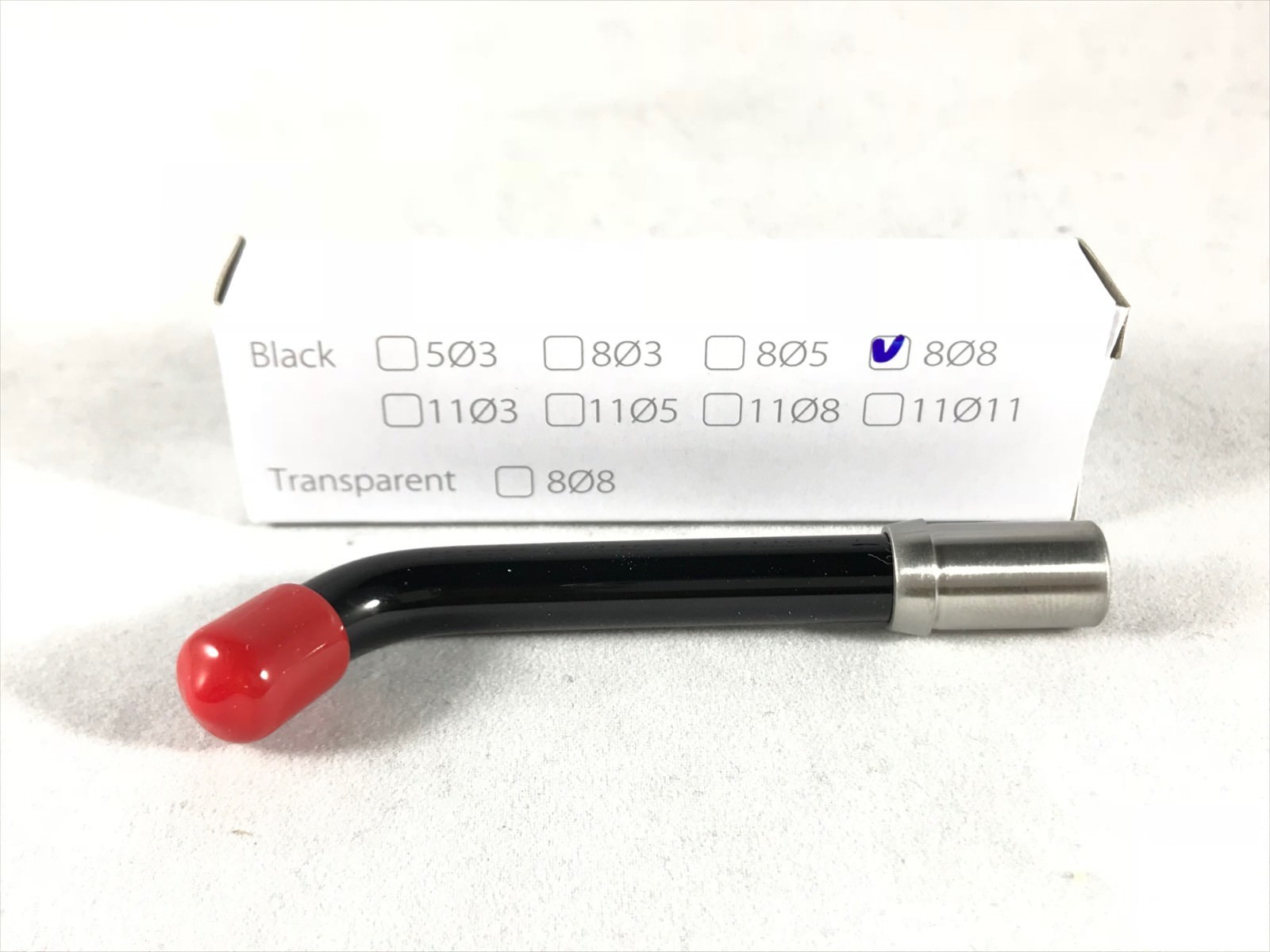 Optical Fiber Light Guide Rod 8mm Black for WL-070 Ledex -Dentmate #808
