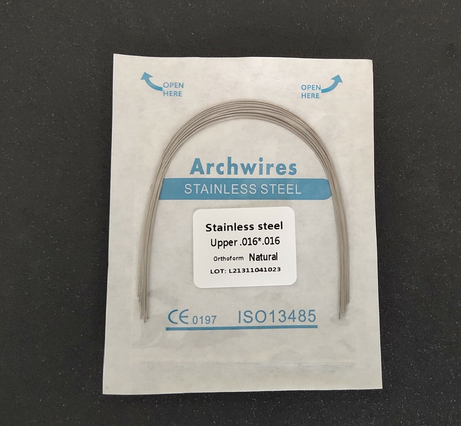 10 Pieces Dental Arch Wire Rectangular Bows Stainless Steel Arcs Nature Form