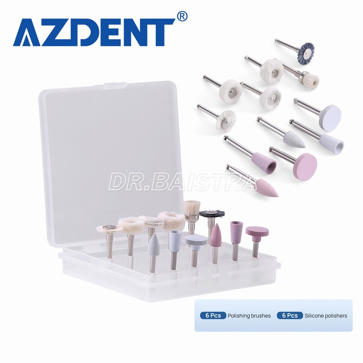 Dental Composite Polishing Bur Kit RA 2.35mm For Composite Finishing &Polishing