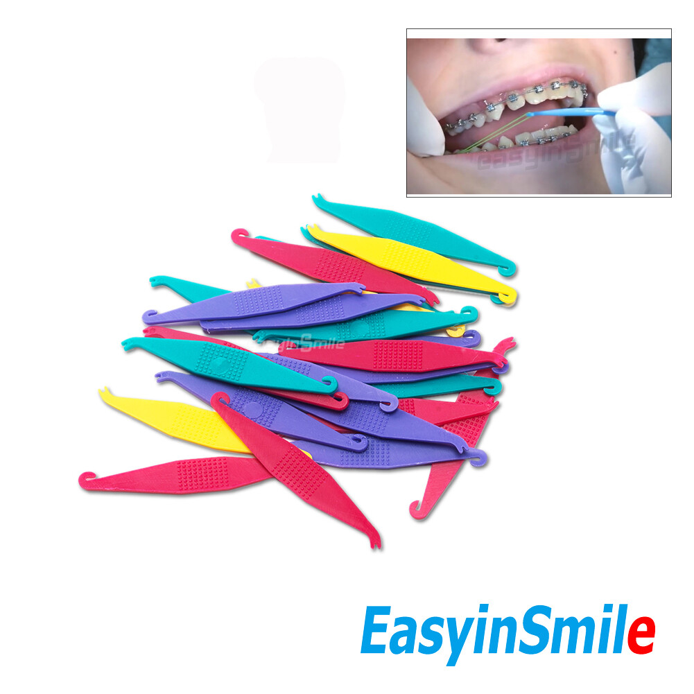 100Pcs Dental Orthodontic Elastic Bands Placer for Braces Rubber Easyinsmile