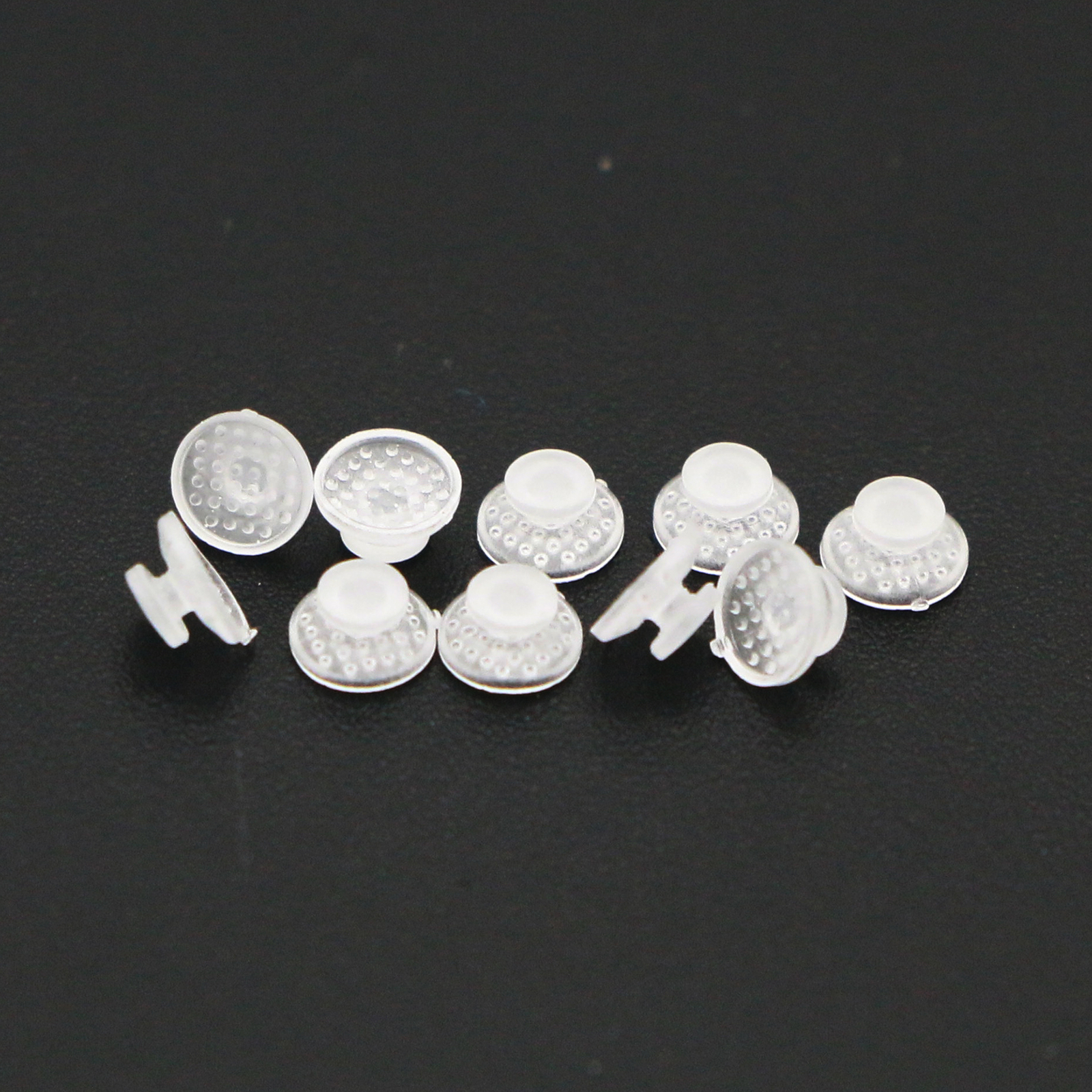 Dental Orthodontic Ceramic Clear Lingual Button Bondable Round Base 10 Pcs/Pack
