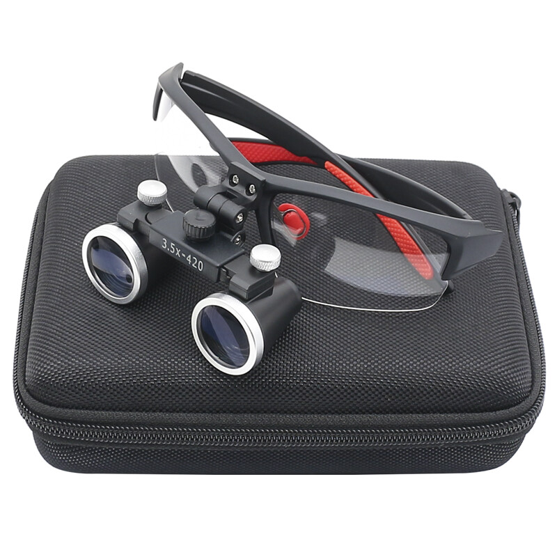 Dental Medical 3.5X Binocular Loupes Lightweight Magnifier DY-117 Black US STOCK